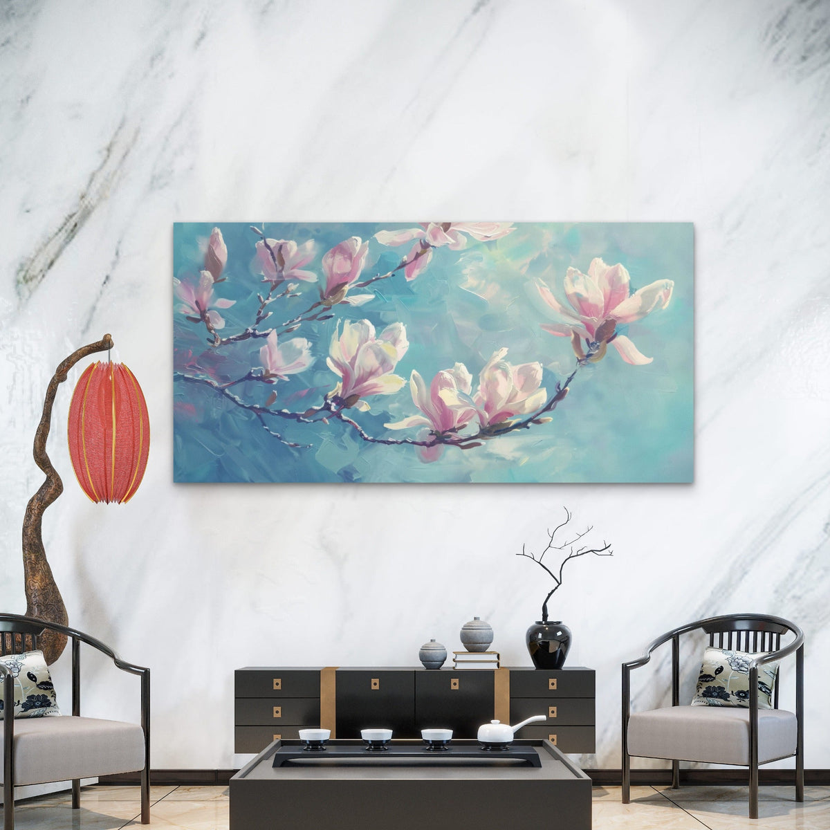 Vibrant Spring Morning Glow Wall Art Canvas Office Home Room Framed 120x60cm