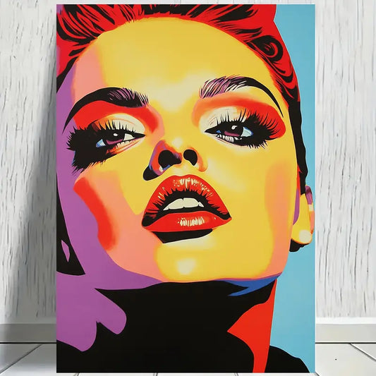 Color Abstract Women Face Print 100% Australian Made 40x60cm Stretched Canvas Ready to Hang