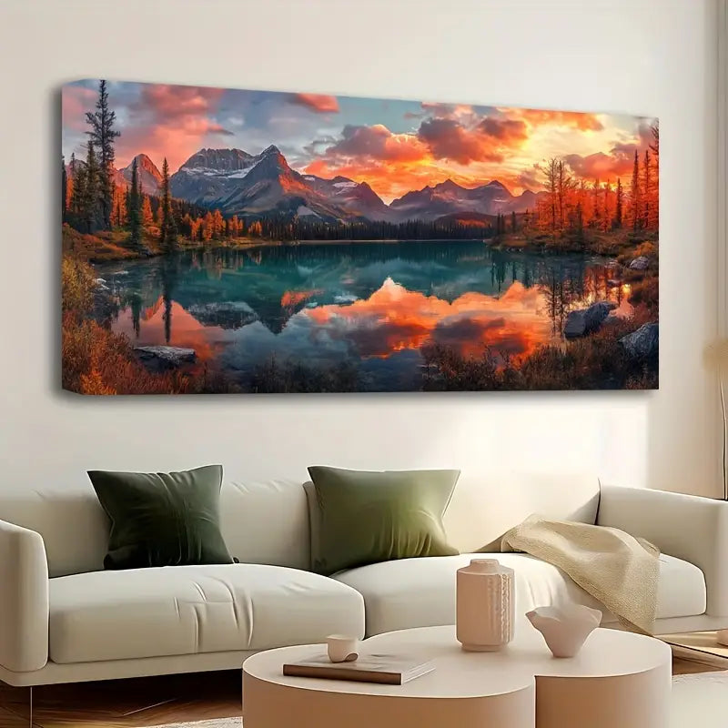 Stunning Grandndite National Park Sunset Landscape Wall Art wall canvas office home room framed 80x45cm