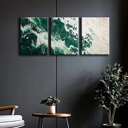 3pcs Featuring the Antarctic Ice Shelf Metal Print Ready to Hang Art