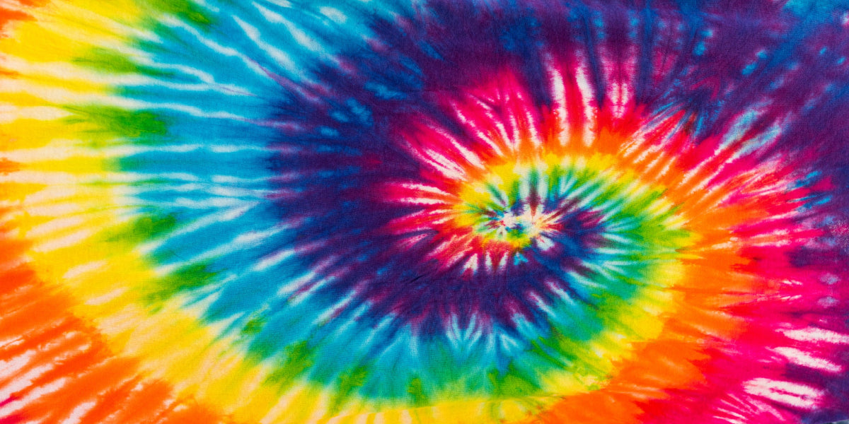 Rainbow Spiral Tie Dye Pattern Wall Art Canvas Office Home Room Framed 80x45cm