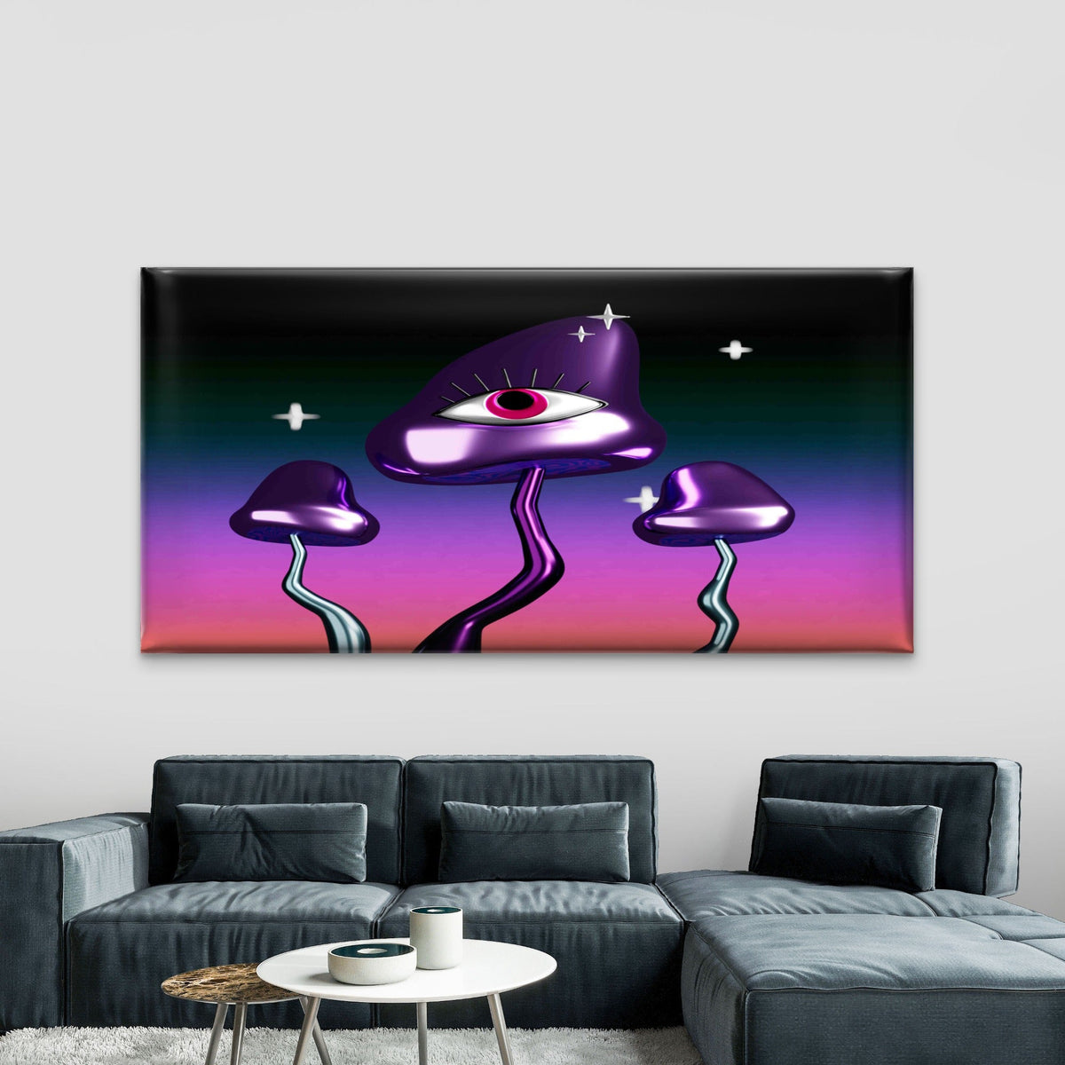 Third Eye Awakening Wall Art Canvas Office Home Room Framed 80x45cm