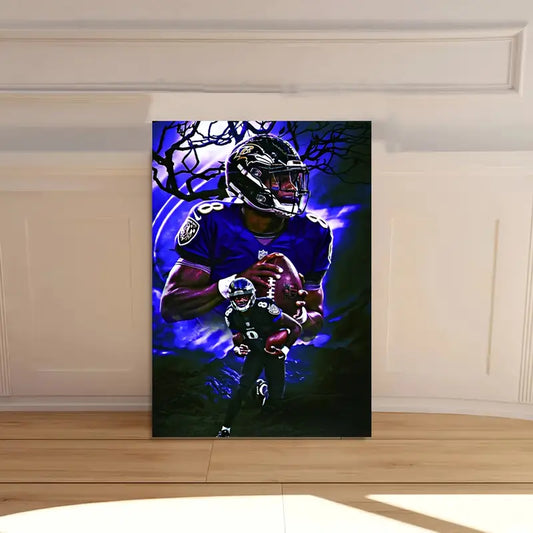 Sports Motif Vibrant Abstract Athlete Canvas Art Print 100% Australian Made 40x60cm Stretched Canvas Ready to Hang