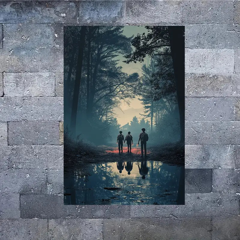 Misty Forest Chic Unframed Canvas Art Print 100% Australian Made 40x60cm Stretched Canvas Ready to Hang