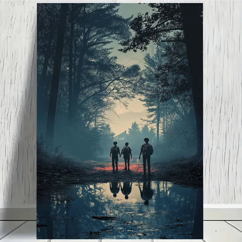 Misty Forest Chic Unframed Canvas Art Print 100% Australian Made 40x60cm Stretched Canvas Ready to Hang