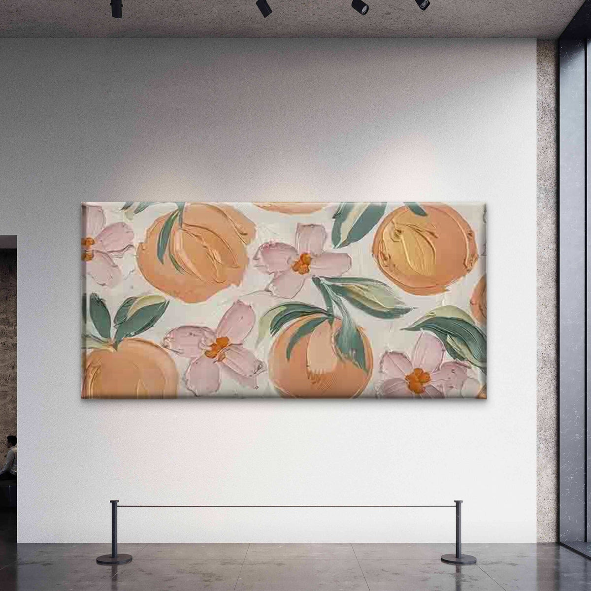 Abstract Fruit Designs Wall Art Canvas Office Home Room Framed 80x45cm