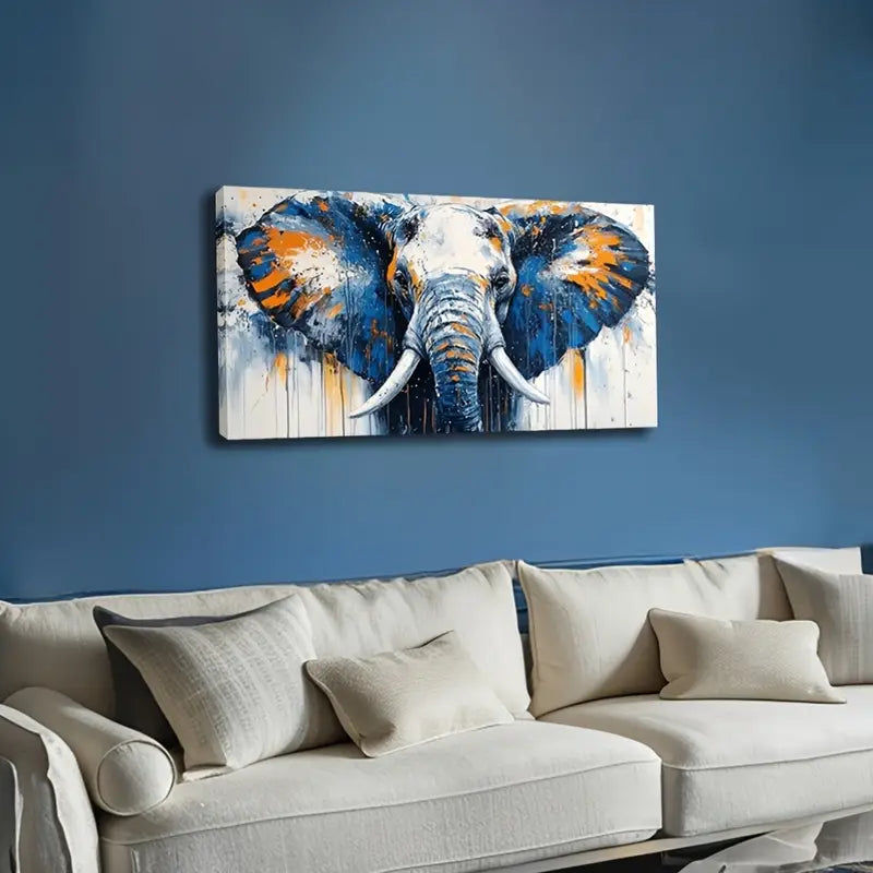 Inspiring Elephant Deco Modern Wall Art Canvas Office Home Room Framed 120x60cm
