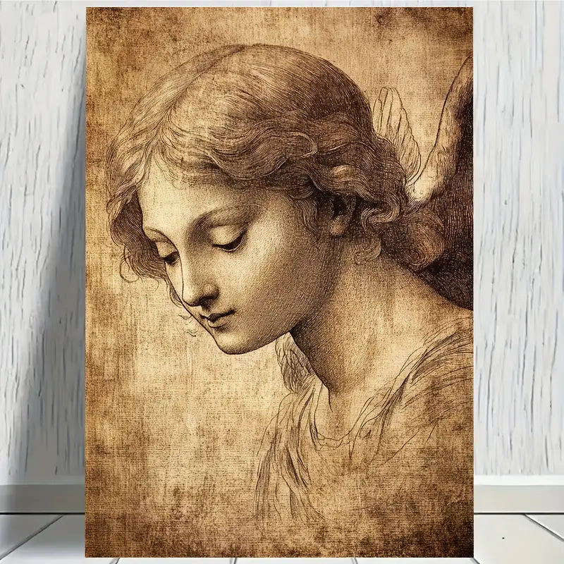 Old Woman Face Print 100% Australian Made 40x60cm Stretched Canvas Ready to Hang