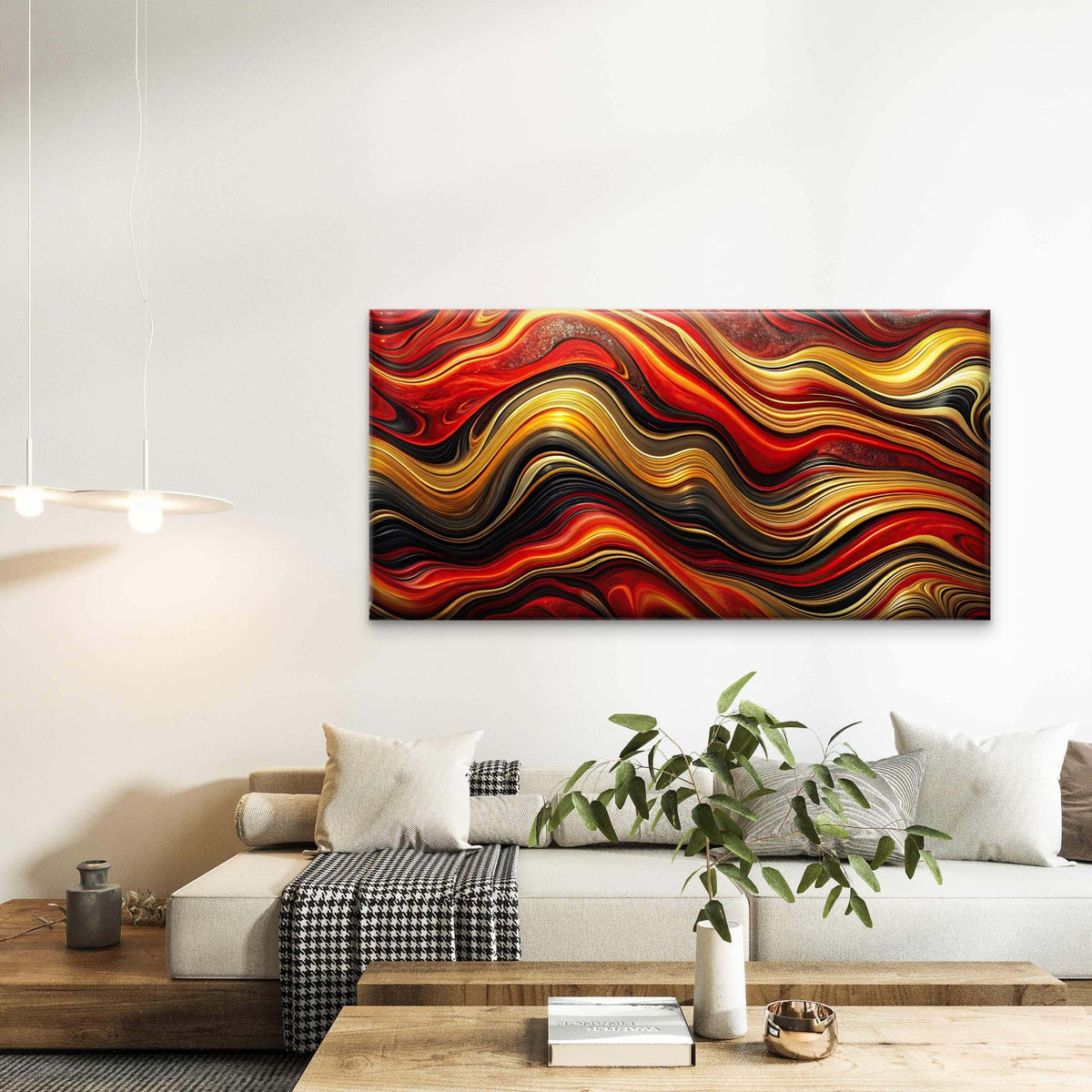Surreal Geometric Shapes Desert Wall Art Canvas Office Home Room Framed 80x45cm