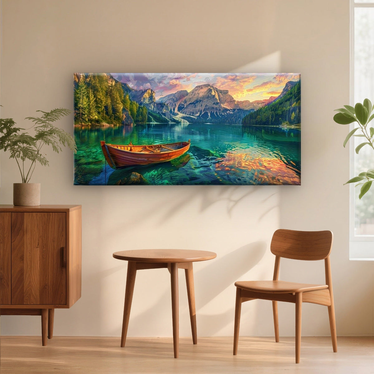Colorful Clouds Landscape Wall Art Canvas Office Home Room Framed 120x60cm