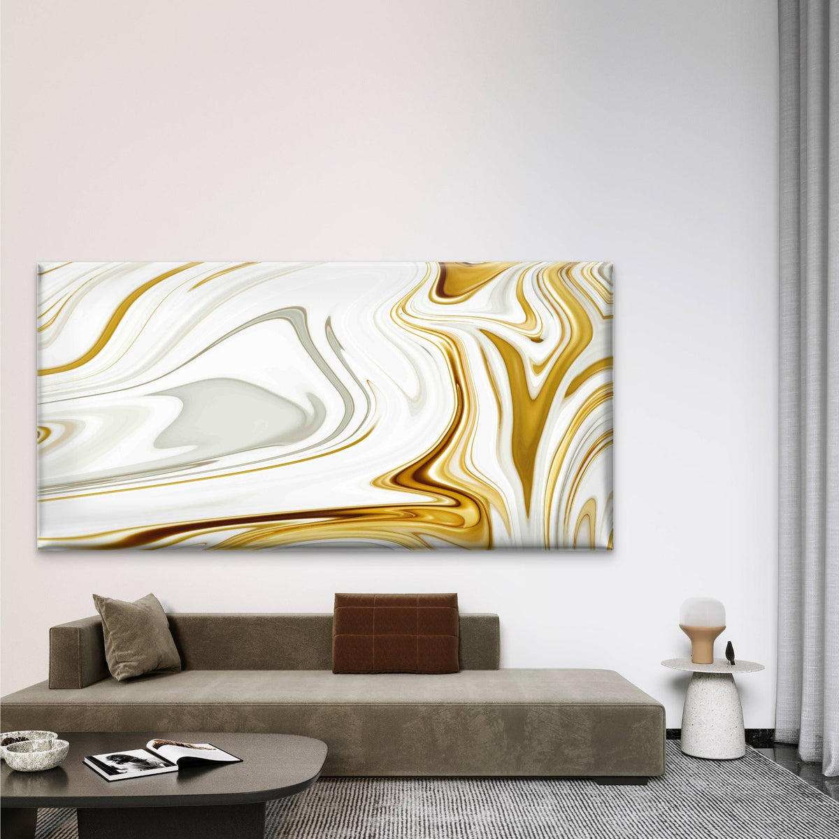 Abstract Liquid Marble Backgrou Wall Art Canvas Office Home Room Framed 80x45cm