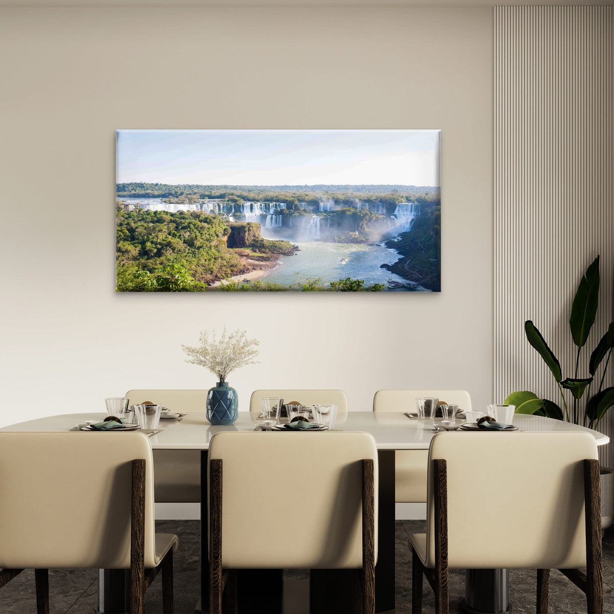 Iguazu Falls National Park Wall Art Canvas Office Home Room Framed 120x60cm