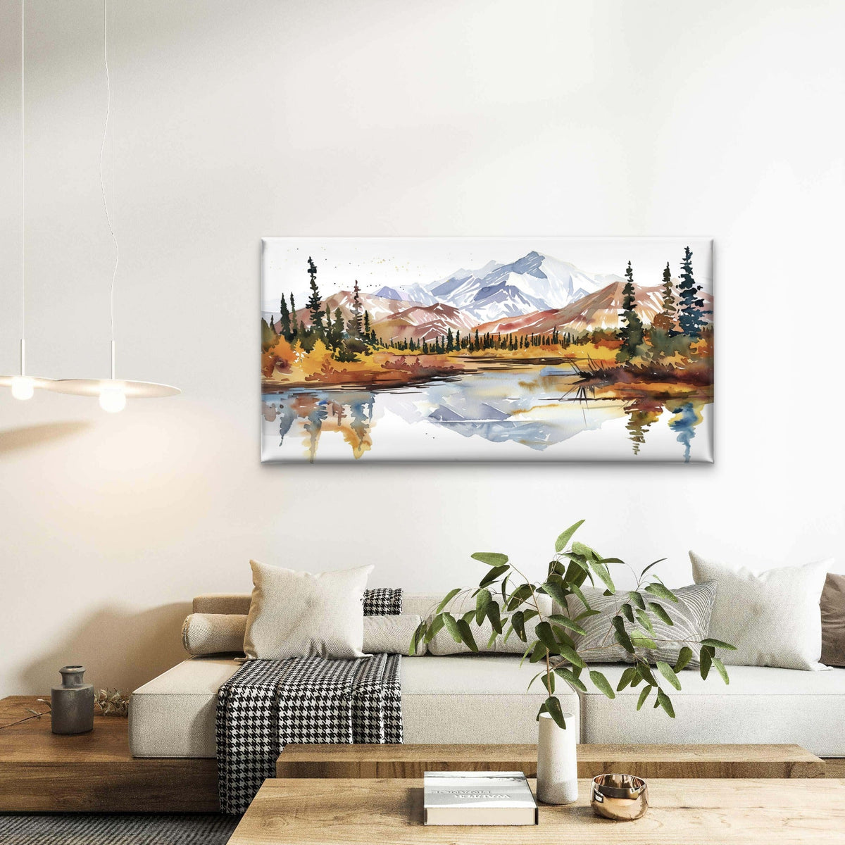 Rustic Wilderness Scenery Wall Art Canvas Office Home Room Framed 120x60cm