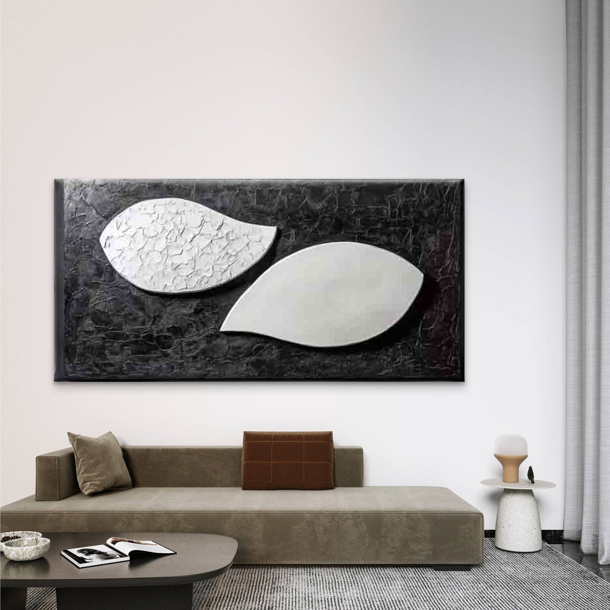 Background & Cracked Texture Wall Art Canvas Office Home Room Framed 80x45cm
