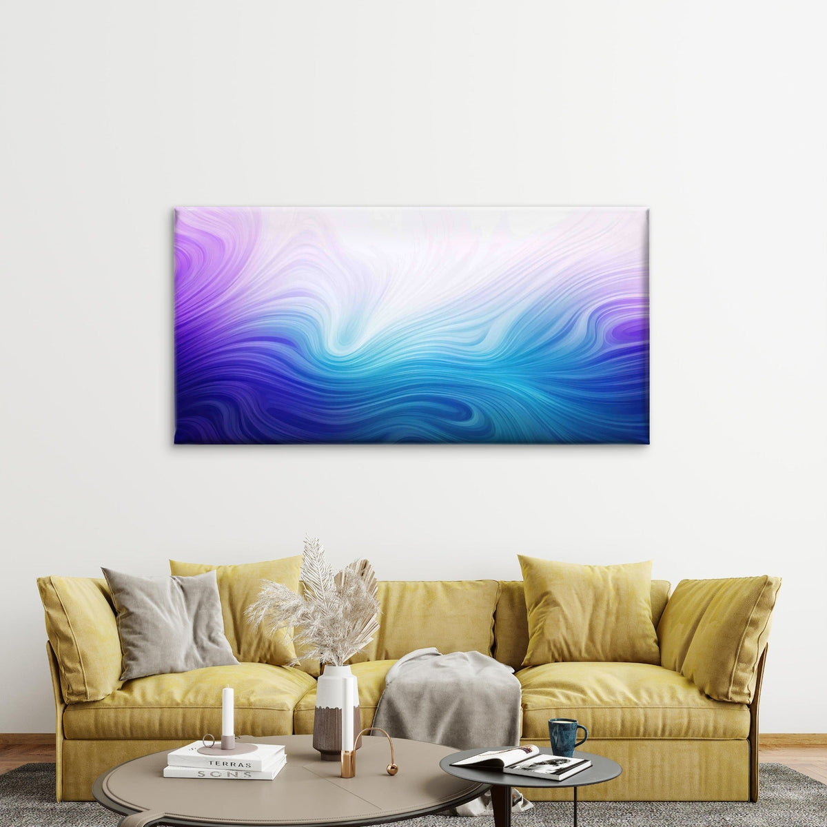 Abstract Graphic Element Wall Art Canvas Office Home Room Framed 80x45cm
