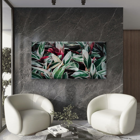 Abstract Background Flowers Wall Art Canvas Office Home Room Framed 80x45cm