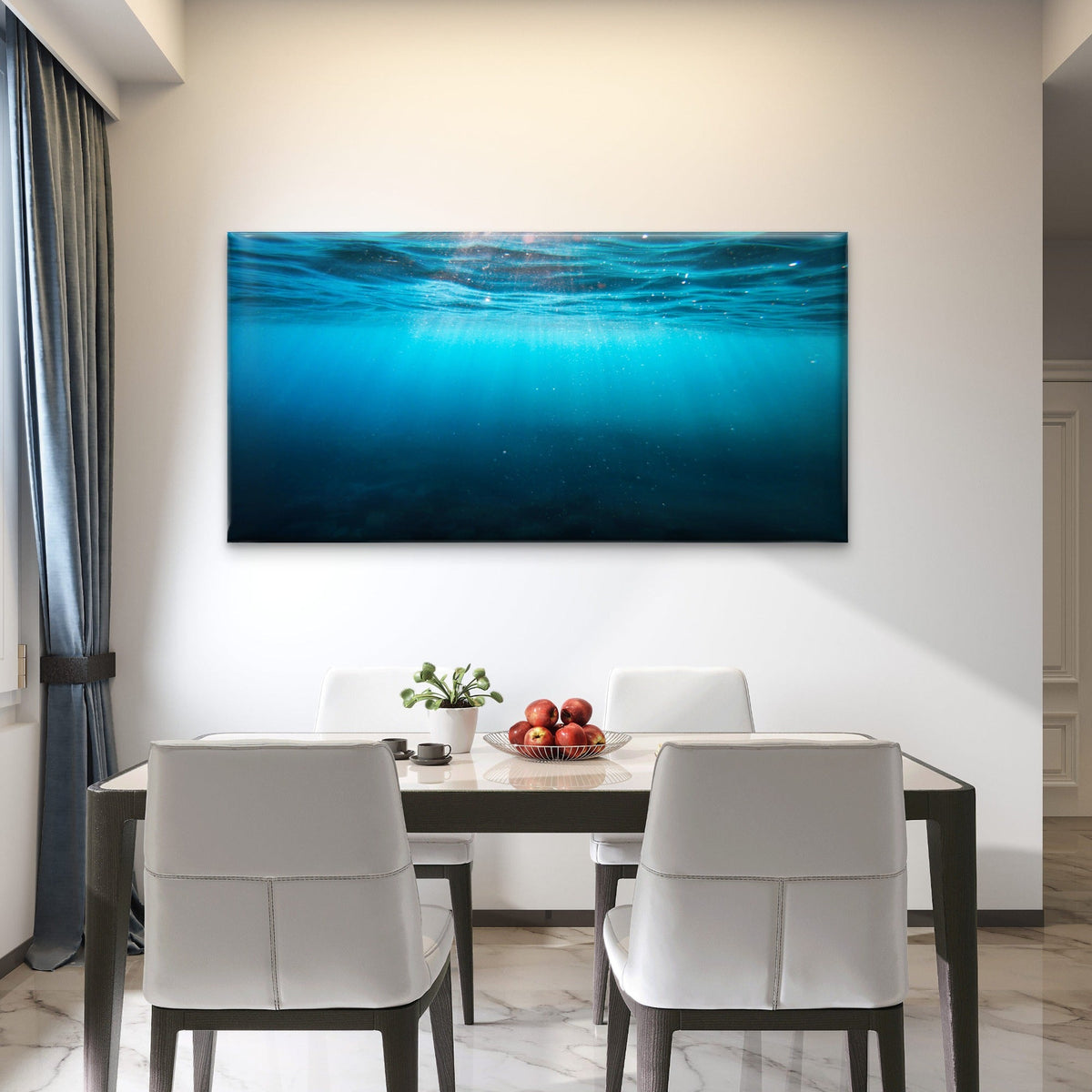 Sunlight Filters Through Water Wall Art Canvas Office Home Room Framed 120x60cm