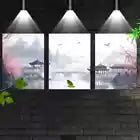 3pcs Traditional Chinese Landscape with Pagoda Wall Art Set Canvas Framed 40x60cm - High Quality Print 100% Australian Made Wall Canvas Ready to Hang