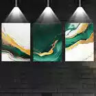 3pcs Beautiful Abstract Charming Marble Texture Wall Art Set Canvas Framed 40x60cm - High Quality Print 100% Australian Made Wall Canvas Ready to Hang