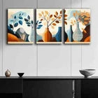3pcs Abstract Vase Nature Colorful Perfect Wall Art Set Canvas Framed 40x60cm - High Quality Print 100% Australian Made Wall Canvas Ready to Hang