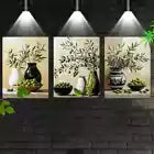 3pcs Charming Olives Branch Still Life Vases Wall Art Set Canvas Framed 40x60cm - High Quality Print 100% Australian Made Wall Canvas Ready to Hang