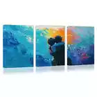 3pcs Beautiful Valentine's Day Romantic Couple Wall Art Set Canvas Framed 40x60cm - High Quality Print 100% Australian Made Wall Canvas Ready to Hang