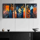 3pcs Colorful Abstract Vase Design Perfect Wall Art Set Canvas Framed 40x60cm - High Quality Print 100% Australian Made Wall Canvas Ready to Hang