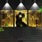 3pcs Enchanting Golden Beautiful Couple Wall Art Set Canvas Framed 40x60cm - High Quality Print 100% Australian Made Wall Canvas Ready to Hang