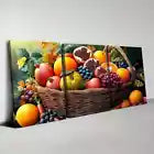 3pcs Charming Fresh Sweet Fruit Basket Kitchen Wall Art Set Canvas Framed 40x60cm - High Quality Print 100% Australian Made Wall Canvas Ready to Hang