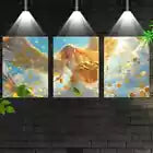 3pcs Elegant Angel of Money with Sky view Wall Art Set Canvas Framed 40x60cm - High Quality Print 100% Australian Made Wall Canvas Ready to Hang
