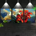 3pcs Charming Abstract Color Modern Florals Mountains Wall Art Set Canvas Framed 40x60cm - High Quality Print 100% Australian Made Wall Canvas Ready to Hang