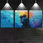 3pcs Beautiful Valentine's Day Romantic Couple Wall Art Set Canvas Framed 40x60cm - High Quality Print 100% Australian Made Wall Canvas Ready to Hang