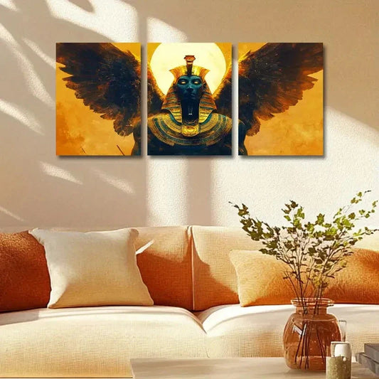 3pcs The king of birds Metal Print Ready to Hang Art