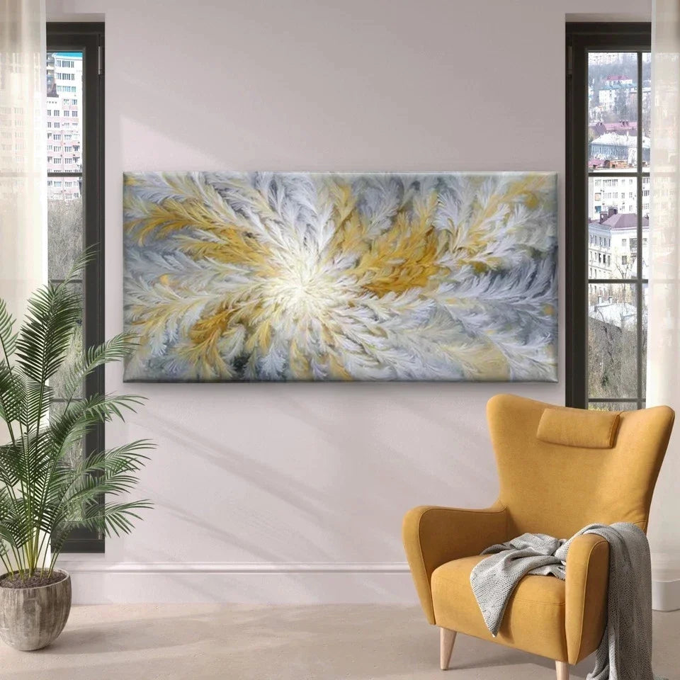 Vibrant Colorful Abstract Wall Art Canvas Office Home Room Framed 80x45cm
