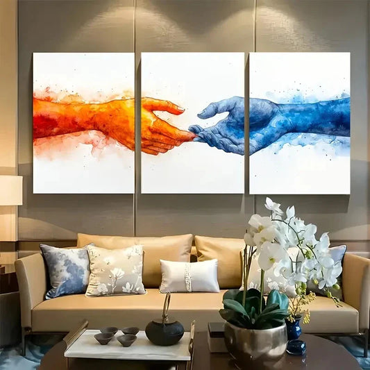 3pcs Hold On to Peace Embrace Calm Joy Positivity Metal Print Ready to Hang Art