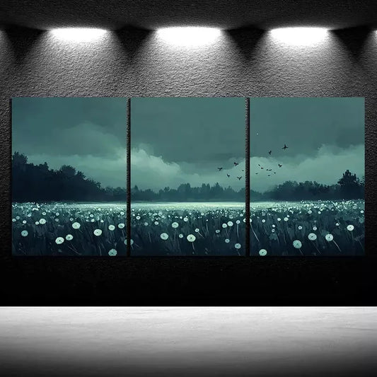 3pcs Charming Dandelion Canvas Framed 40x60cm - High Quality Print 100% Australian Made Wall Canvas Ready to Hang