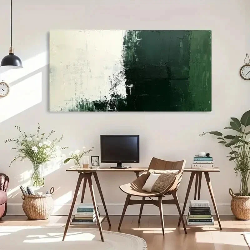 Black and White Textured Accent Wall Art Canvas Office Home Room Framed 120x60cm