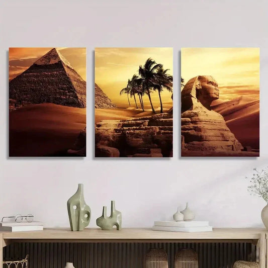 3pcs The Most Mysterious Monument on Earth Metal Print Ready to Hang Art