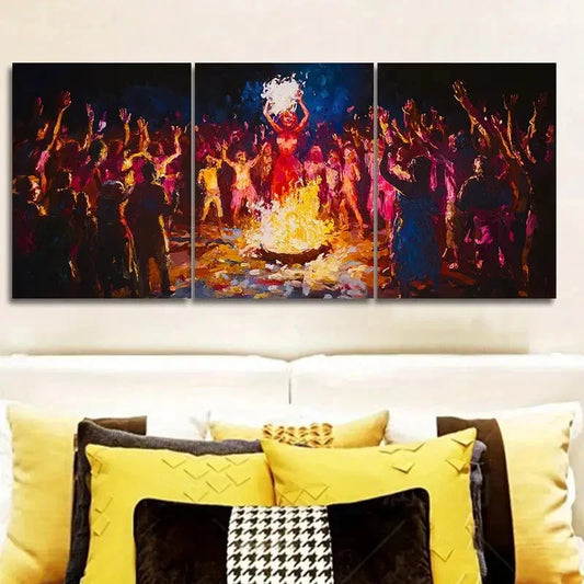 3pcs Luxurious, Opera Performance Wall Art Set Canvas Framed 40x60cm - High Quality Print 100% Australian Made Wall Canvas Ready to Hang