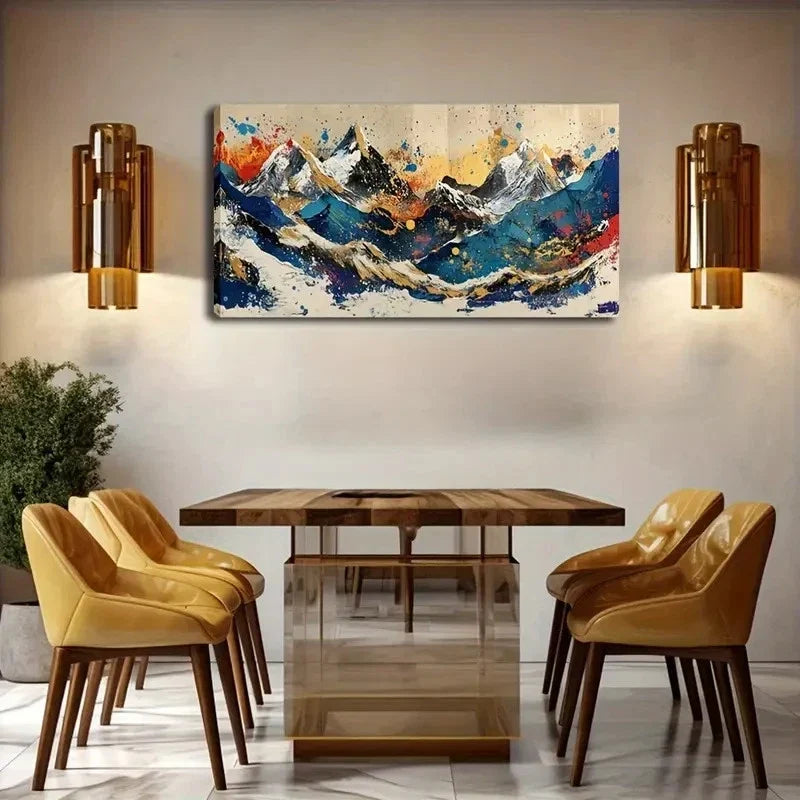 Handmade To Build A Mountain Wall Art Canvas Office Home Room Framed 120x60cm