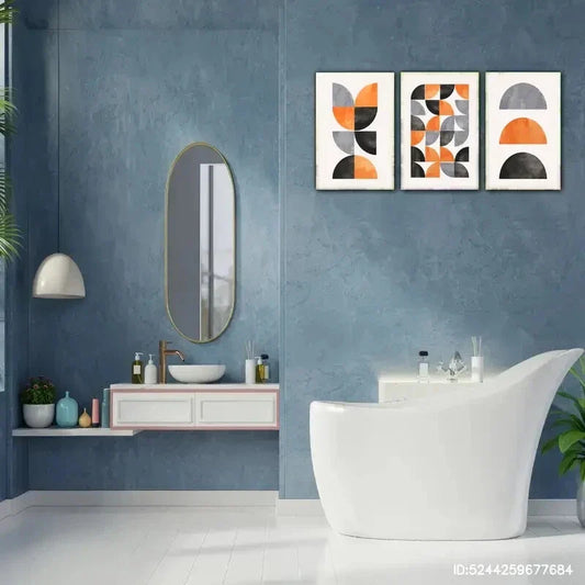 3pcs Black Decoration Popular Fashion Art Metal Print Ready to Hang Art