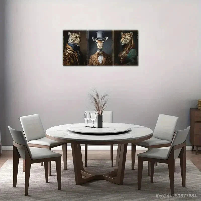 3pcs Renaissance Posters Victorian Portraits Metal Print Ready to Hang Art