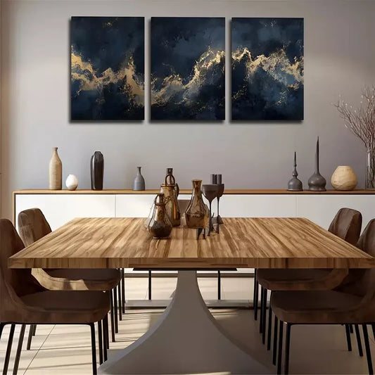 3pcs Nebula From The Universe Wall Art Set Canvas Framed 40x60cm - High Quality Print 100% Australian Made Wall Canvas Ready to Hang