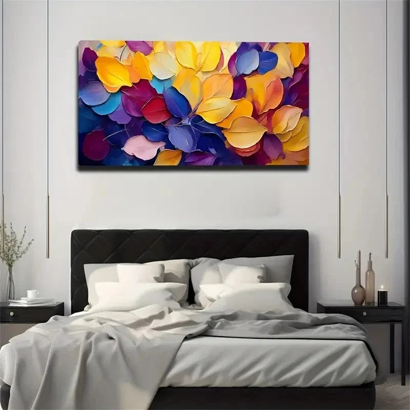 Bohemian Modern Abstract Wall Art Canvas Office Home Room Framed 80x45cm