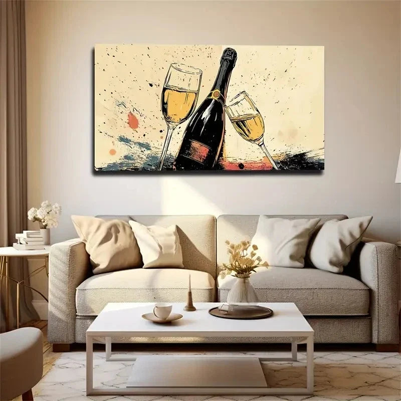 Colorful Splash Patterns Wall Art Canvas Office Home Room Framed 120x60cm