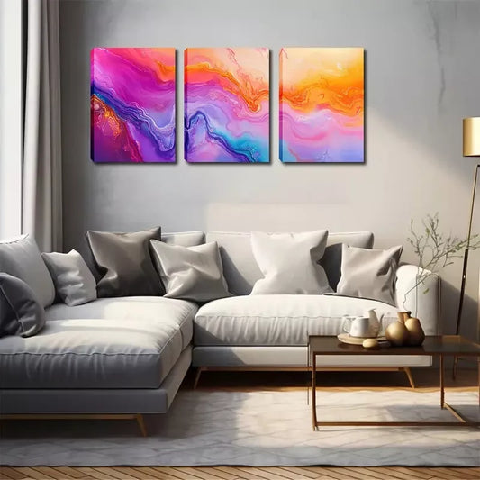 3pcs Dream Cloud Wall Art Set Canvas Framed 40x60cm - High Quality Print 100% Australian Made Wall Canvas Ready to Hang