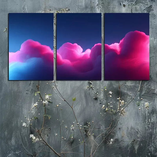 3pcs Beautiful sky Canvas Framed 40x60cm - High Quality Print 100% Australian Made Wall Canvas Ready to Hang