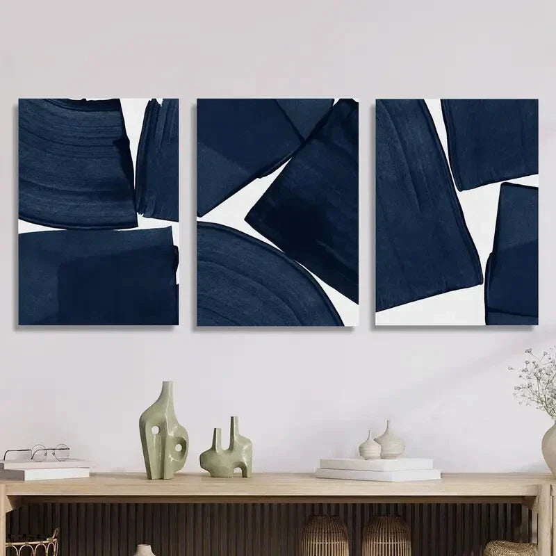 3pcs Featuring Minimalist Designs, Colorful Illu Metal Print Ready to Hang Art