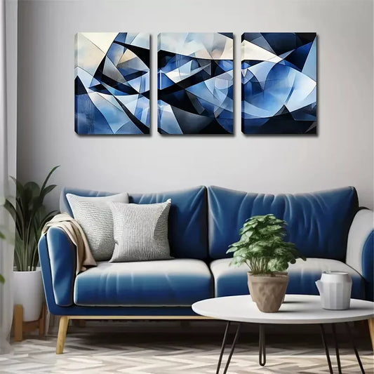 3pcs Good Luck Products, Abstract Patterns Wall Art Set Canvas Framed 40x60cm - High Quality Print 100% Australian Made Wall Canvas Ready to Hang