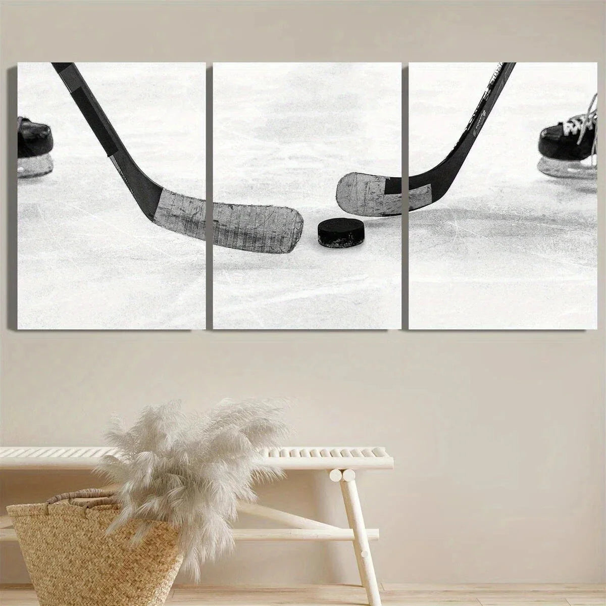 3pcs Lacrosse Baseball Sports Paintings Metal Print Ready to Hang Art